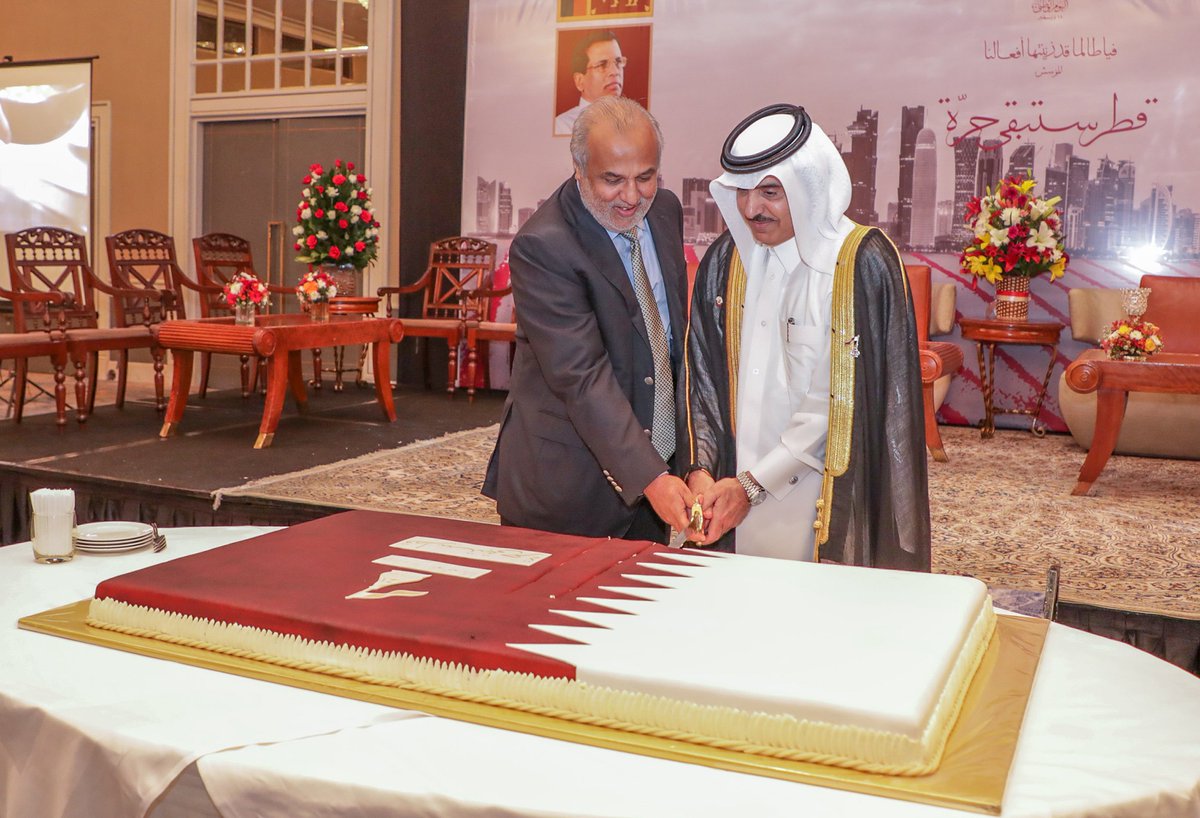 It was a pleasure to be part of the Qatar National Day celebrations at the Hilton Hotel, Colombo under the auspices of HE the Ambassador Dr. Rashid bin Shafea Al-Marri, of the Qatari Embassy in Colombo, Sri Lanka last evening.