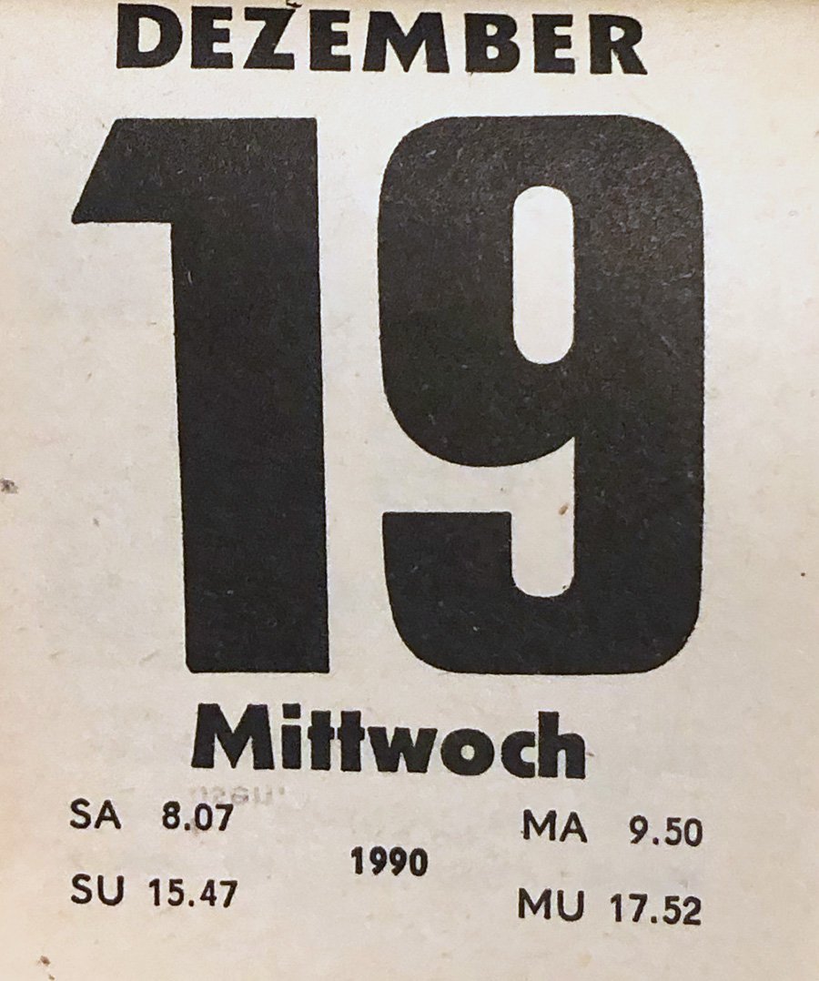 ddr_1990's tweet image. 19. Dezember 1990 #ddr1990