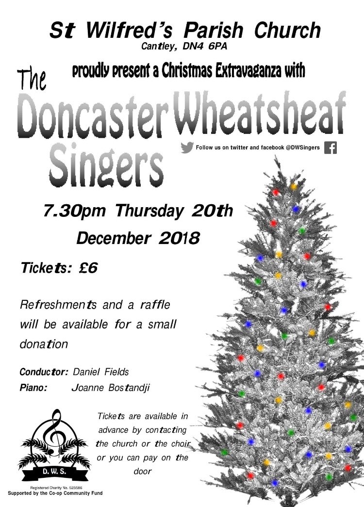 Our final concert of Christmas 2018 is tomorrow! If you haven’t managed to catch us yet, why not come along?  <a href="/VisitDoncaster/">Visit Doncaster</a> <a href="/DonnyFreePress/">Doncaster Free Press</a> <a href="/DonMinster/">Doncaster Minster</a>