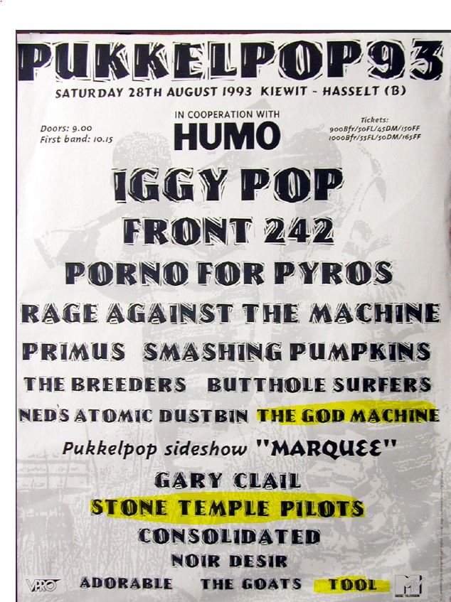midnightcapt's tweet image. For any fan of #thegodmachine and @thisissophia ... 
In 1993 I was so fortunate to see #thegodmachine @DeVaartkapoen during an epic gig. 
A couple of months later I attended my first @pukkelpop festival #pkp93 , crazy lineup and look what I found...  youtu.be/7FY_iVRqIy0