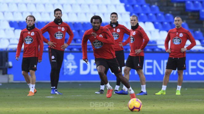 Entrenamiento del Deportivo en Riazor (Foto: RCD).