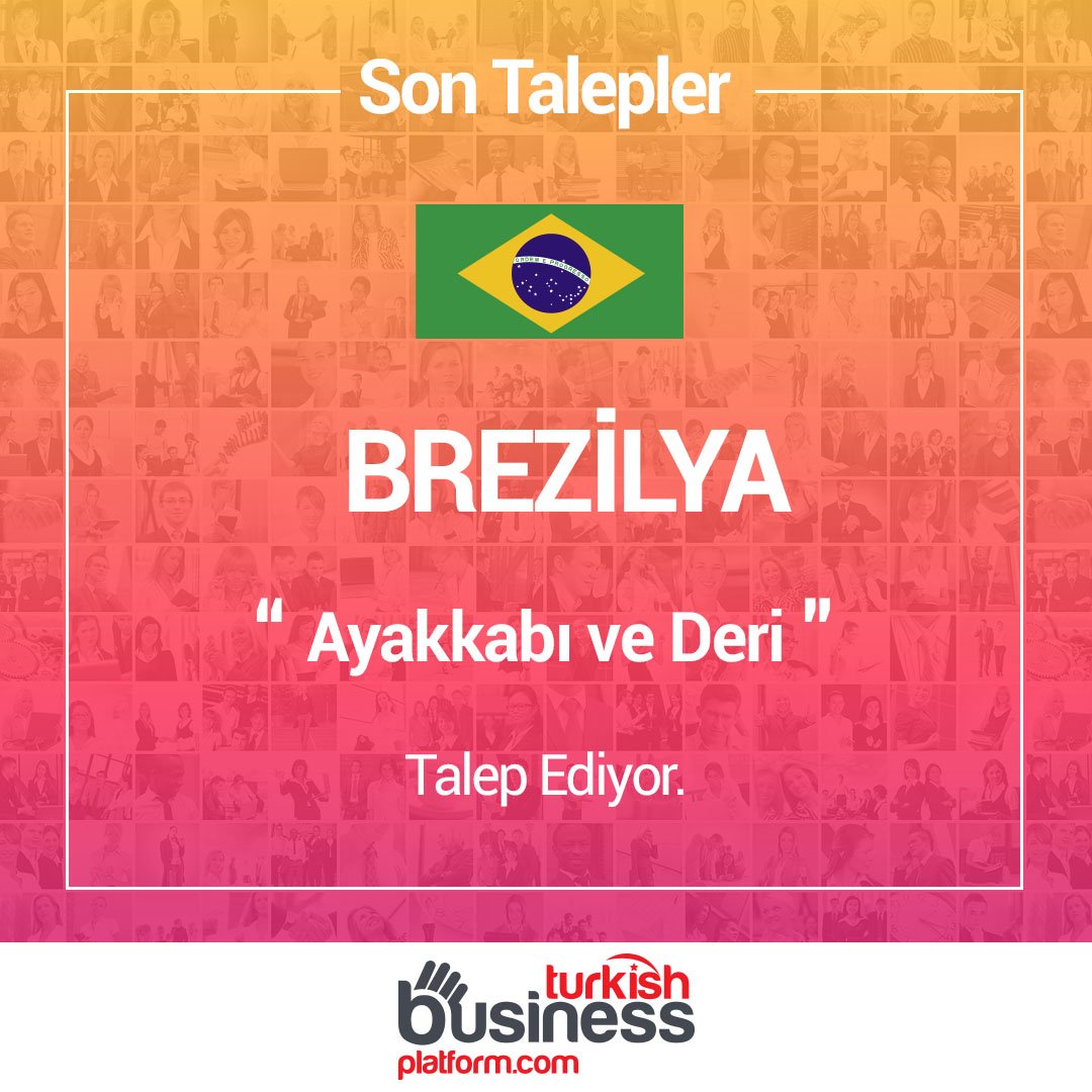 TB_Platform's tweet image. BREZİLYA
Dünyanın Neye İhtiyacı Var?
Talepleri görmek ve iletişime geçmek için aşağıdaki linke tıklamanız yeterli! 
turkishbusinessplatform.com/tr/lead/3074-s…