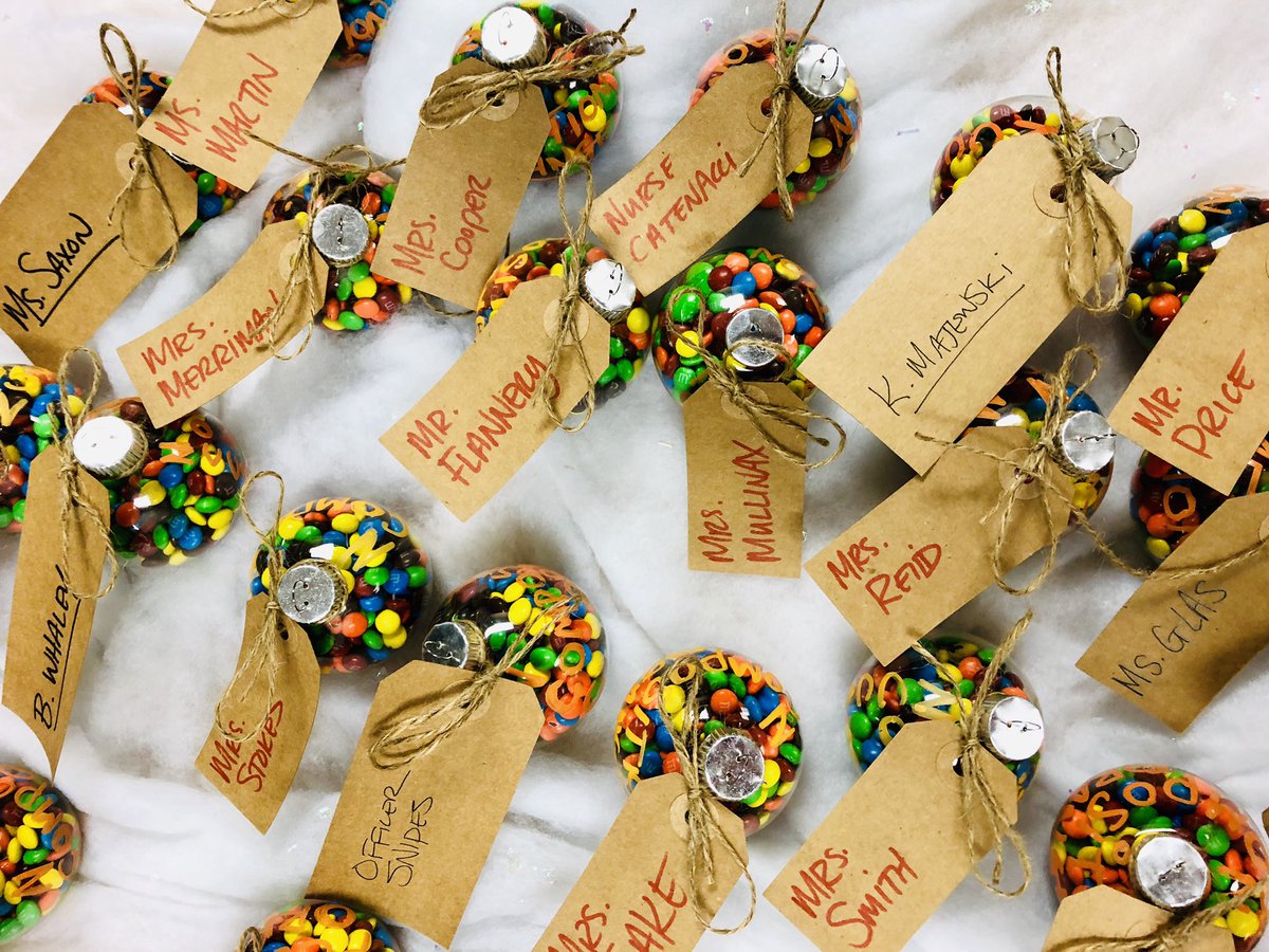 NCCAElementary's tweet photo. The NCCAE Holiday tradition continueth!!! The Hansen/Morales team (Alí, Lola, Sofía, Sasha) assembled our staff gifts, to express how much we “Value” this amazing staff family @NCCAElementary! Happy Wednesday! #NOcountdowns! #loveatNCCAE!🧡 @CCSDConnects https://t.co/L3NHyuH6Vn