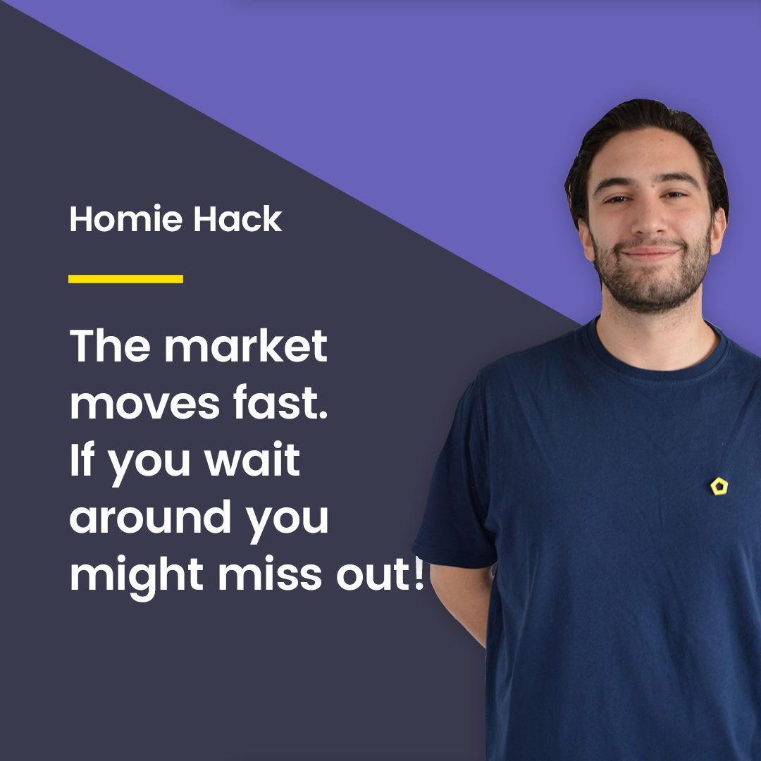 #homiehack Truer words have never been spoken. You want to find the right home but don't want to wait too long or else it'll get snatched.
It's our Homie Charles last day on Friday and we're so sad to see him go!

Get more great tips in our help centre --> buff.ly/2C2UrLq
