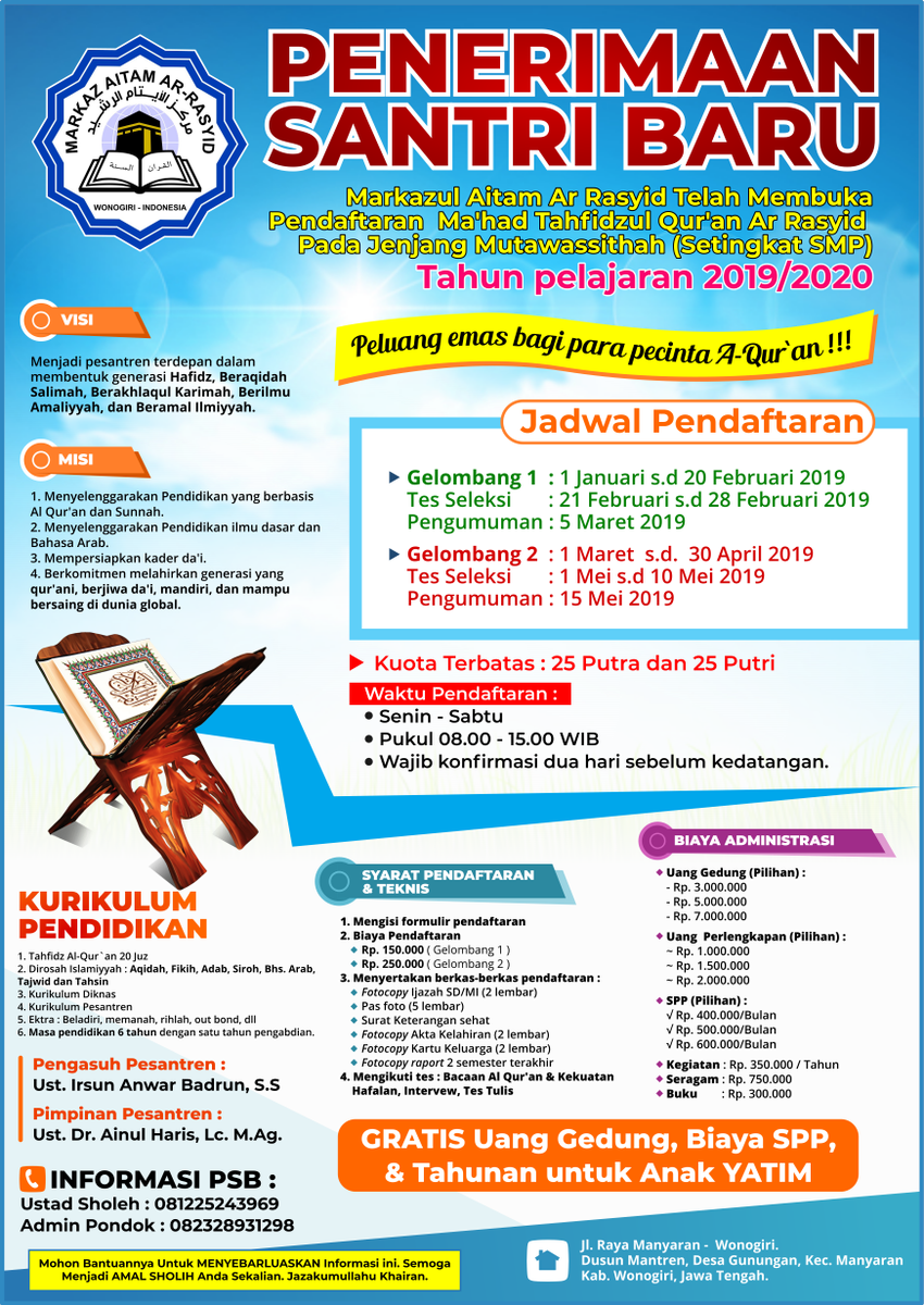 Ma Had Tahfidz Gratis 2019 2020 Seputar Gratisan Ma Had Tahfidz Gratis 2019 2020 Seputar Gratisan