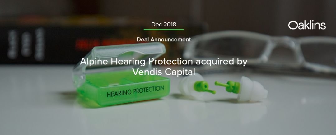 HFGCHINA's tweet photo. Oaklins served as exclusive sell-side advisor to Alpine, the leading hearing protection brand, in completing its sale to and strategic partnership with Vendis Capital. Partnering up with Vendis will enable Alpine to unlock its growth potential.

https://t.co/vivmJmVq5Z https://t.co/pfsCrhI2Uj