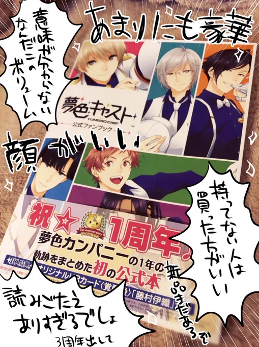 あと遅くなってしまったけど公式ファンブックを買いました 