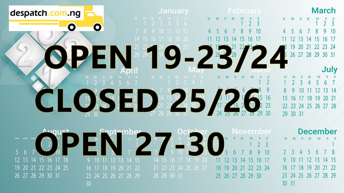 despatchng's tweet photo. STILL OPEN!!! #delivery #deliverwithassurance #despatchng100th #logistics #haulage #courier #sme #startup #empoweringsmallbusiness #ecommerce #supportingsmallbusiness #nohassle #Lagos #Nigeria #partnerships #despatchngat1 https://t.co/WnZBjp5NkI