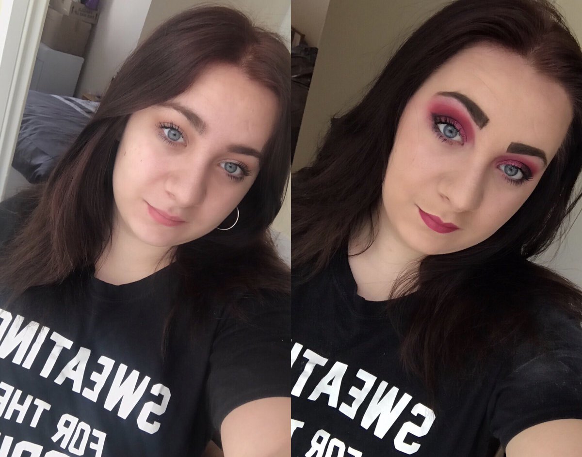beautizon's tweet photo. So, found out my Facebook followers hate the way I do my brows !! Time for a change no more blocks 😂 👏🏻but👏🏻this👏🏻pink👏🏻tho♥️ #pink #juviasplace #soinlove #beautizon #playforconfiedence https://t.co/cep8qiSfFQ