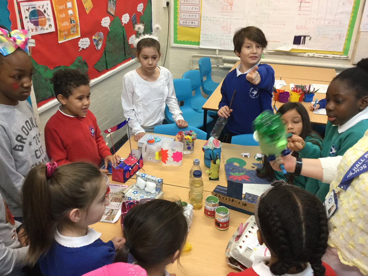 LarkHallPrimary's tweet photo. Green Team had a tough time judging the winners of the Upcycling competition this morning! Great job everyone! Come and buy any of these products after school tomorrow to raise money for recycling bins at the school 🌳🌍🙏 #lhstu #lhgreenteam #lhcake https://t.co/6ZztT9B5ti