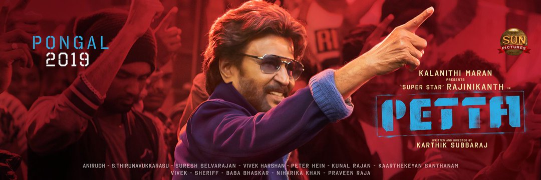 cinemapatti's tweet photo. #Petta most expected real #Thalaivar film back after $5M+ #blockbuster2point0 #Superstar @rajinikanth is back to break his own record #PettaPongalParaak USA huge release by @BigThinkk around 300+ theaters @karthiksubbaraj @sunpictures @anirudhofficial @kunal_rajan #USAPettaParaak https://t.co/beKF6WYdvp