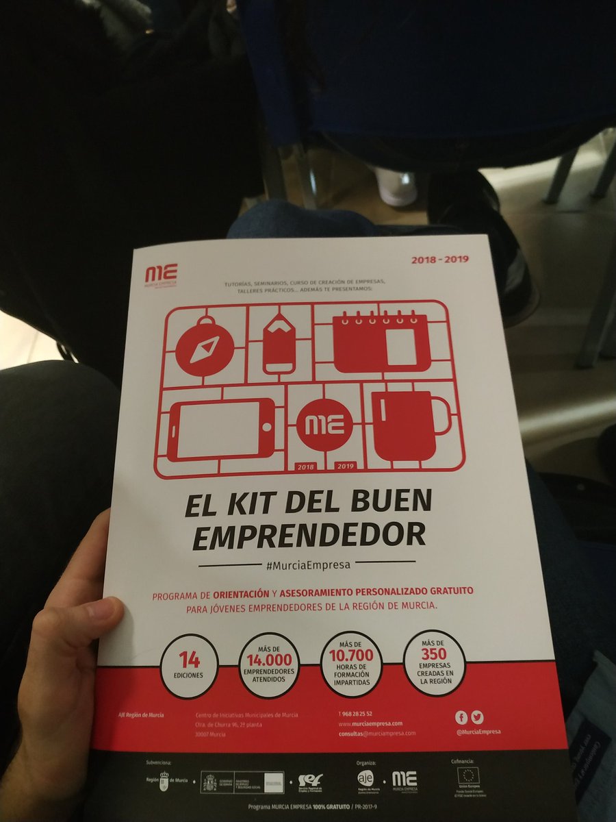 infomunje's tweet photo. Arrancan las jornadas #enclaveemprendedora con @AJERegionMurcia en @MurciaInicia 😁 https://t.co/TTrBEgTZlY
