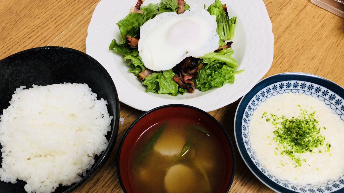 あつ森 まつゆき 火水木 Auf Twitter 旦那の夜勤早出ごはん とろろ 白だし じいじのレタスとカリカリベーコンと目玉焼き ごまドレ じいじの里芋と長ネギ味噌汁 旦那の夜勤弁当 おうちコープささみカツ おうちコープベーコンポテト 初めて作った激