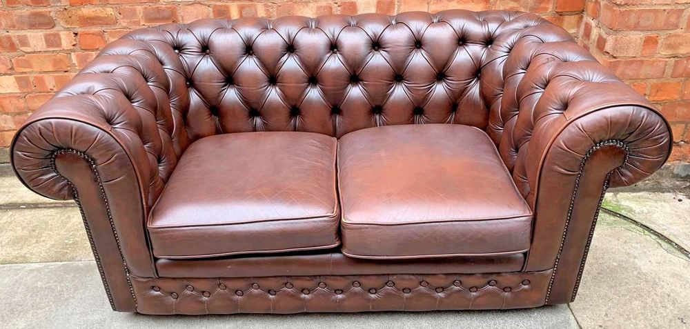 Chesterfields 4 Sale For Sale On Ebay Thomas Lloyd Chesterfield Brown Leather Low Button Back 2 Seater Sofa L36 T Co Gwkg62i1ad T Co 954idbtylr