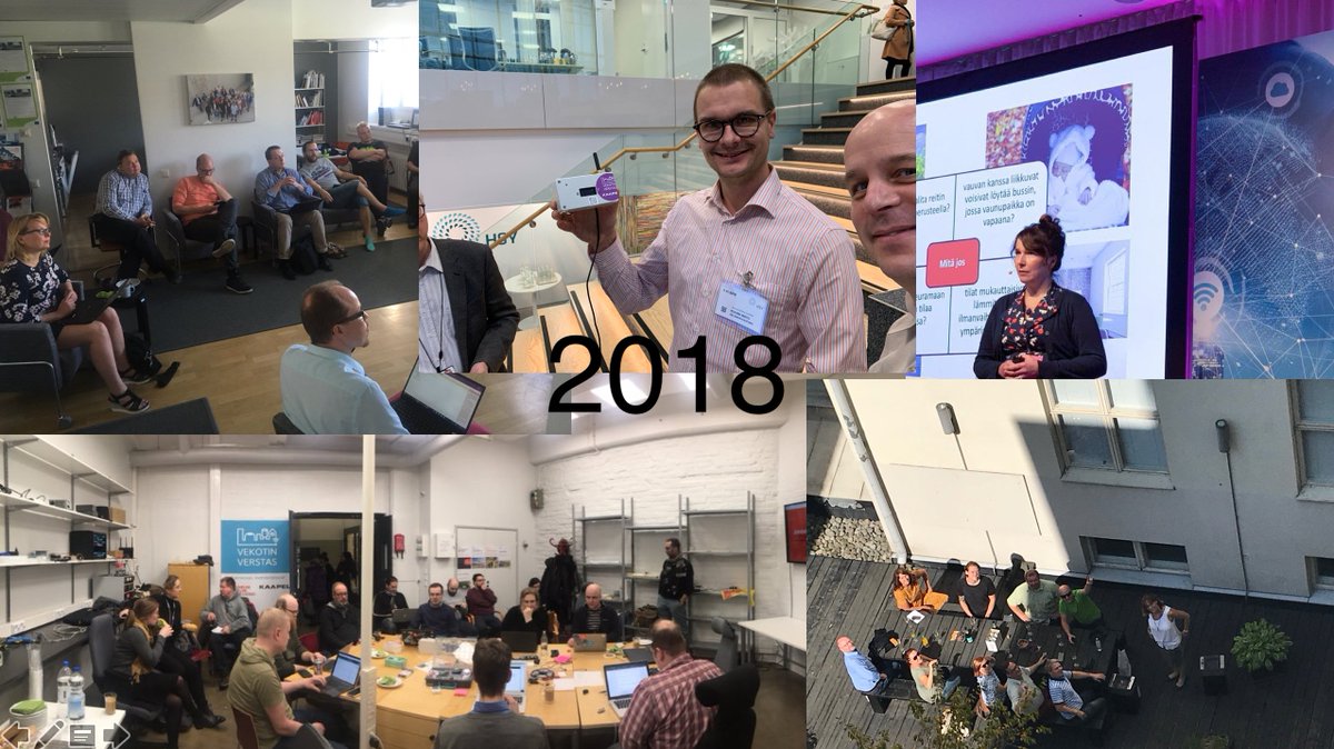 niemihugaerts's tweet photo. @ForumVirium #iot tiimi siirtyy pian ansaitulle lomalle. Ensin kuitenkin katsaus menneeseen vuoteen. Kiitos yhteistyökumppaneille &amp; mahtavalle tiimille! https://t.co/Gv0An9WoNj @SyncCityIoT @mySMARTLife_eu @SELECT4CITIES @biotope_project #urbansense #circvol @ilmastoviisaat https://t.co/ZOEroYSqQB