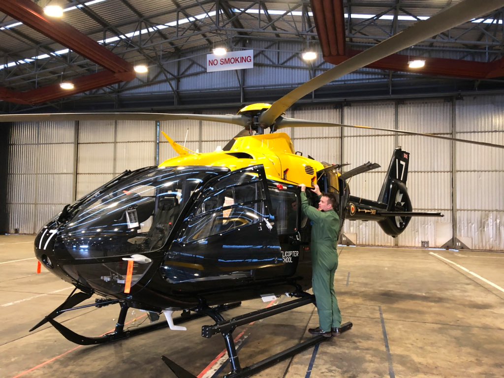 705_NAS's tweet photo. Our pilots are servicing the aircraft 🚁, taking fuel samples and getting ready to head back to @RAF_Shawbury . Even CO @705_NAS is getting stuck in. Shhhh, don’t tell the AE’s @RNASCuldrose @RNASYeovilton 🤫#FlyNavy #FleetAirArm #705NAS #824NAS @KeithBlountFAA https://t.co/fb34ZBVw4g