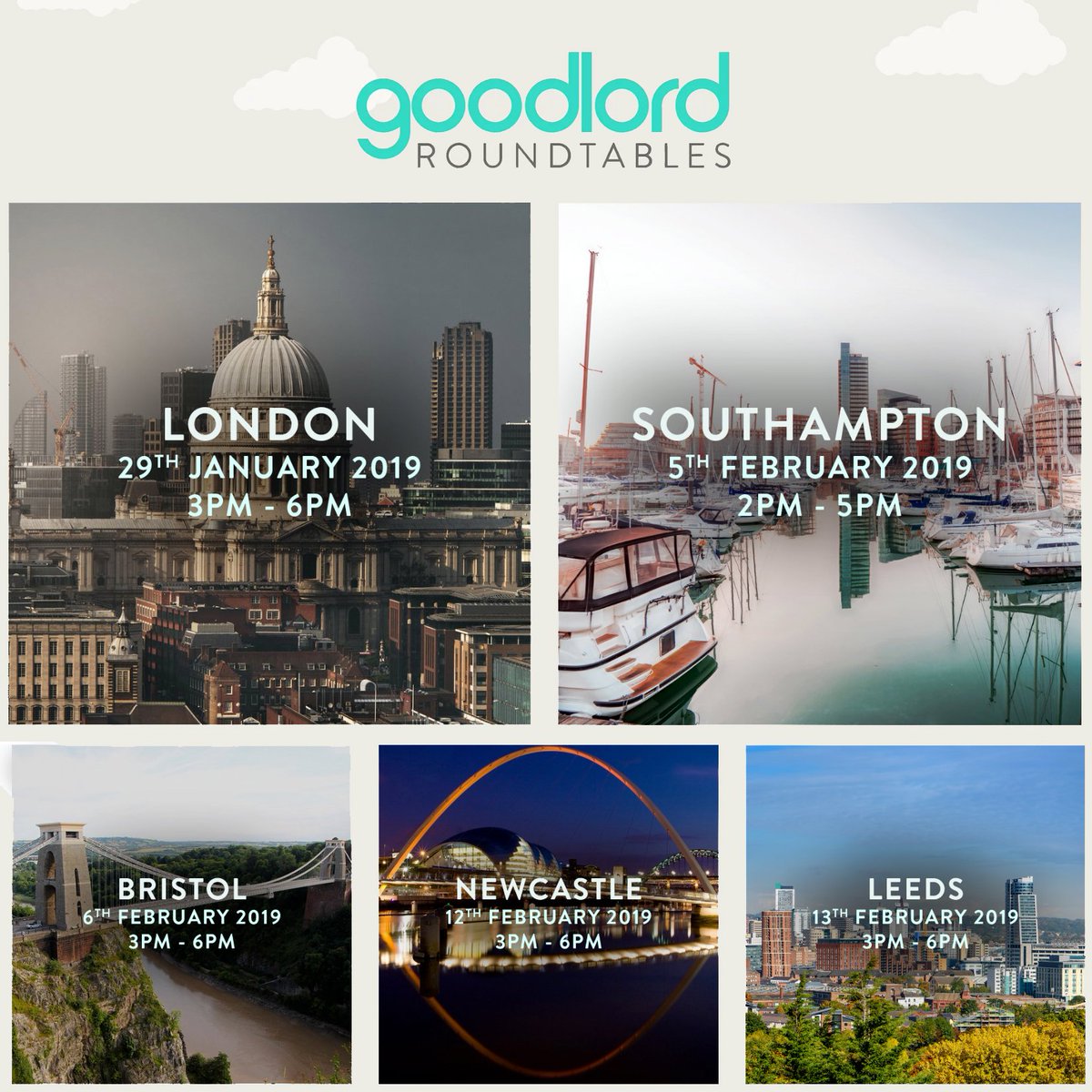 sogoodlord's tweet photo. We're holding a series of roundtable events across the UK early in 2019.

You'll be able to discuss #lettings industry challenges (and how to overcome them) with other agencies from your area. Register your interest today 👉👉 https://t.co/9x32PwT4vT #lettingagents https://t.co/LHd40kJDjD