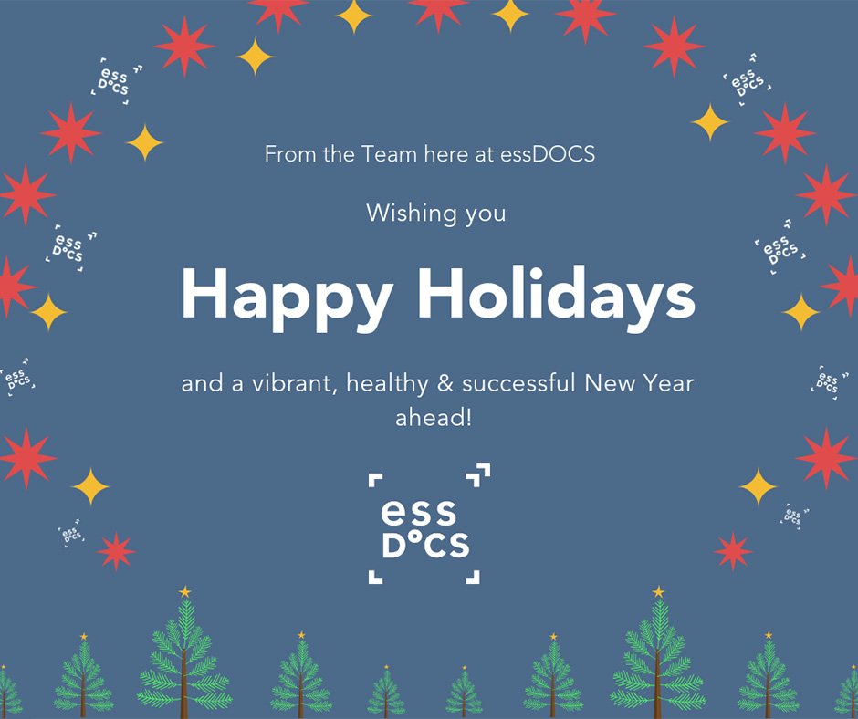 ICEDigitalTrade's tweet image. #HappyHolidays from the Team here at #essDOCS! Wishing u a vibrant, healthy &amp;amp; successful #NewYear ahead! #2019