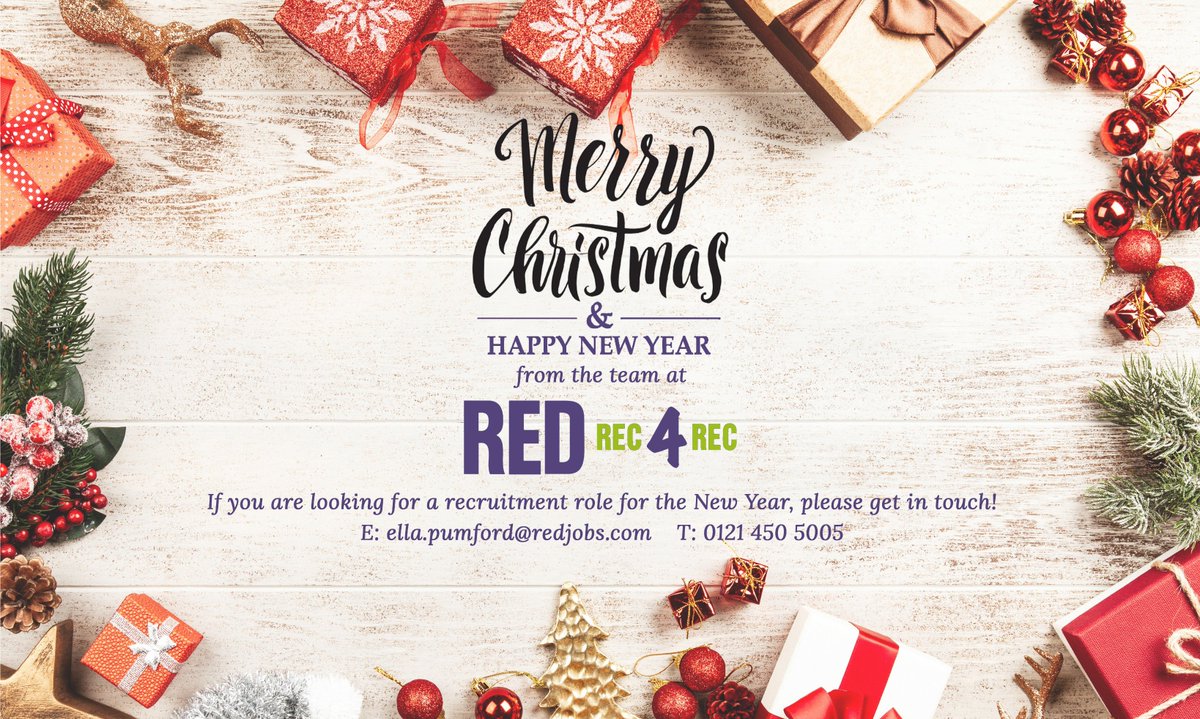 RED_R4R's tweet photo. Merry Christmas and Happy New Year! If you are a recruitment consultant looking for a new role then contact me, please see contact info below. https://t.co/Kp1KfrKqhJ