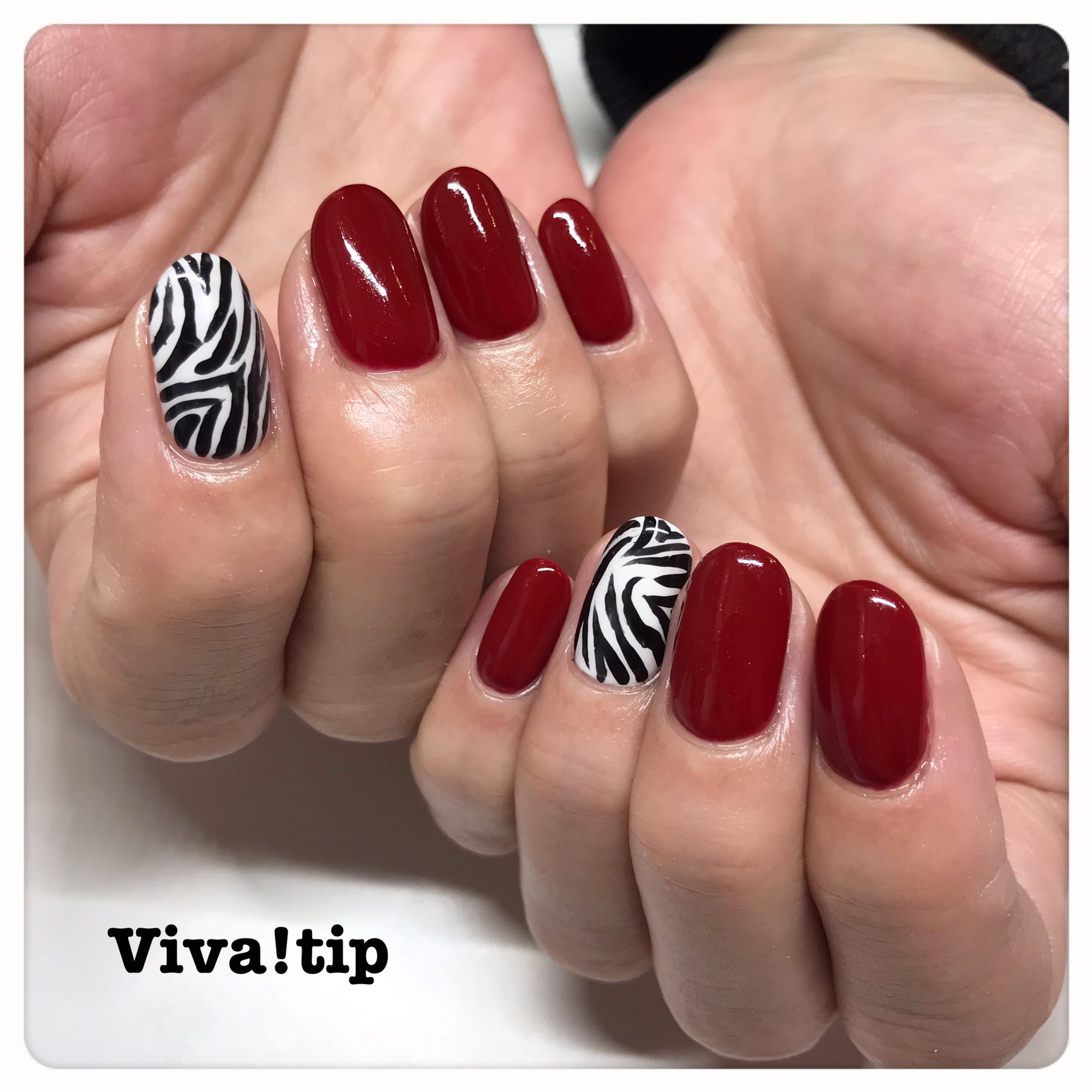 辻堂 茅ヶ崎ネイルサロンviva Tip Vivatip Nail アニマルネイル ゼブラネイル 冬ネイル シンプル ネイル 赤ネイル ビバティップ Vivatip Viva 辻堂ネイル ネイル辻堂 茅ヶ崎ネイル ネイル茅ヶ崎 藤沢ネイル ネイル藤沢 ネイル辻堂