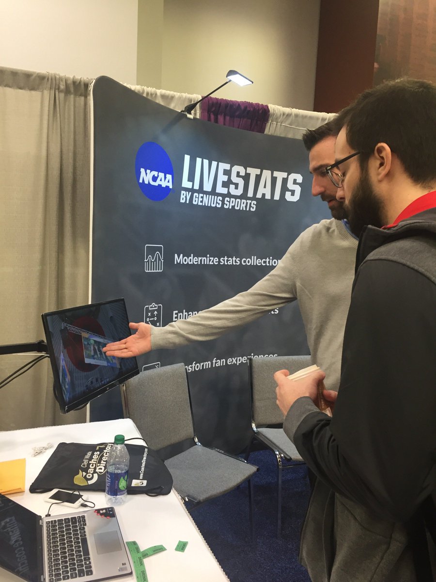 Good to be part of last week's #AVCAConvention with the <a href="/NCAA/">NCAA</a>. A great platform to present our leading scoring, video referral &amp; scouting solutions &amp; introduce NCAA LiveStats for Volleyball. Nice courtside shot of our technology in action at the DI Women's Championship game.