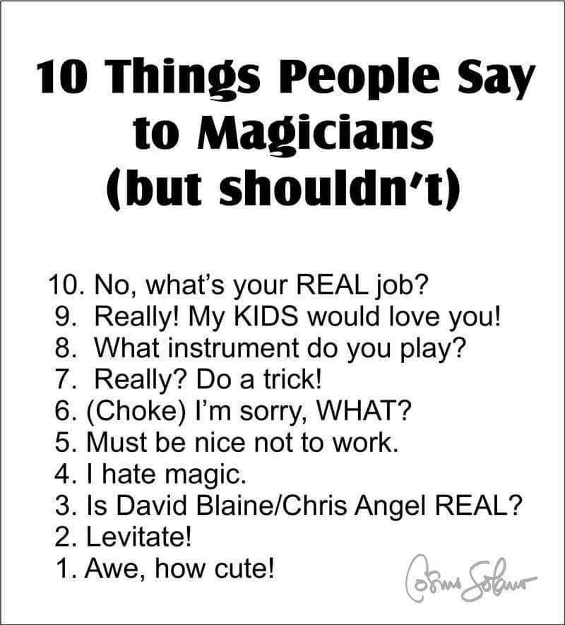 DanRavenMagic's tweet image. Comes with the package. 

#thingspeoplesaytomagicians #magicbanter #magician #ravenisation