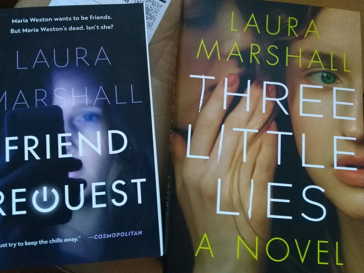 laurajm8's tweet photo. It's Christmas giveaway time! RT by midnight on Sunday 23rd Dec to win signed copies of the US editions of Friend Request and Three Little Lies (one winner will get both). https://t.co/6veC55O85O