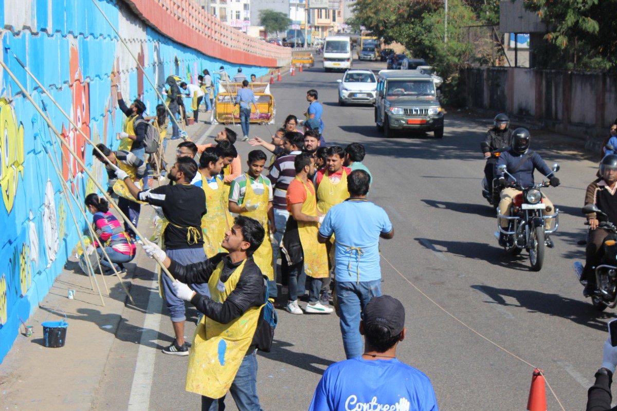 Genpact Cares (@genpact_cares) on Twitter photo Did you read about the flyover transformation by the Jaipur volunteers?
Well here's a before and after look of the Bhaskar flyover in Jaipur! All created by the Jaipur Genpacters who put in 800 hours of work!
#TransformationForGood #CSR <a href="/Genpact_Careers/">Genpact Careers</a> <a href="/unitedway_delhi/">United Way of Delhi</a> Did you read about the flyover transformation by the Jaipur volunteers?
Well here's a before and after look of the Bhaskar flyover in Jaipur! All created by the Jaipur Genpacters who put in 800 hours of work!
#TransformationForGood #CSR <a href="/Genpact_Careers/">Genpact Careers</a> <a href="/unitedway_delhi/">United Way of Delhi</a>