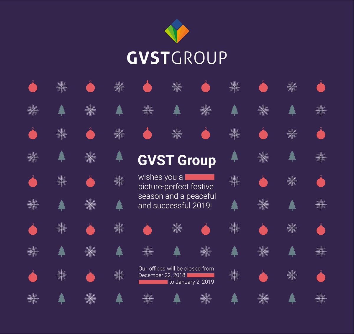 GVSTGroup's tweet image. 🎄☃ Il Team di GVST Group vi augura buone feste e vi aspetta nel 2019 per condividere molti nuovi progetti!

GVST Group wishes you happy holidays and awaits you to share many new projects in the next 2019!  ☃🎄

#GVSTGroup #happyholidays #newyear