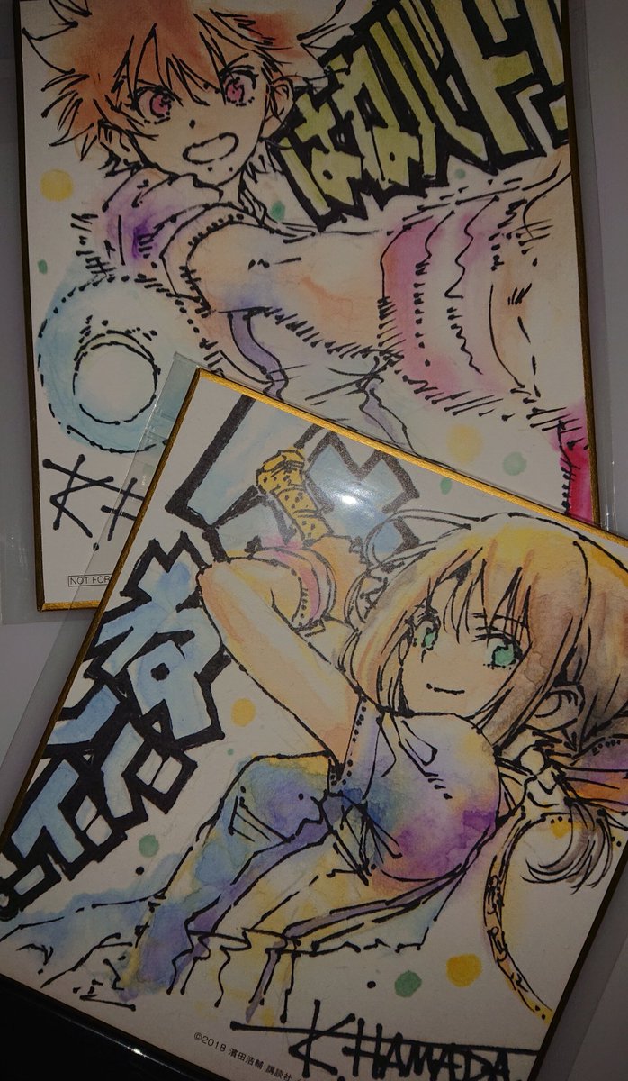 1093yuiko's tweet photo. はねバドBD&amp;DVD4巻発売です！
ぼっちも掲載していただいております
よろしいお願いします🐥
特典色紙も頂いてしまいました
これ最高です…下書き線が残っているところが最高にいい…すてき… https://t.co/ttpfAqxci1