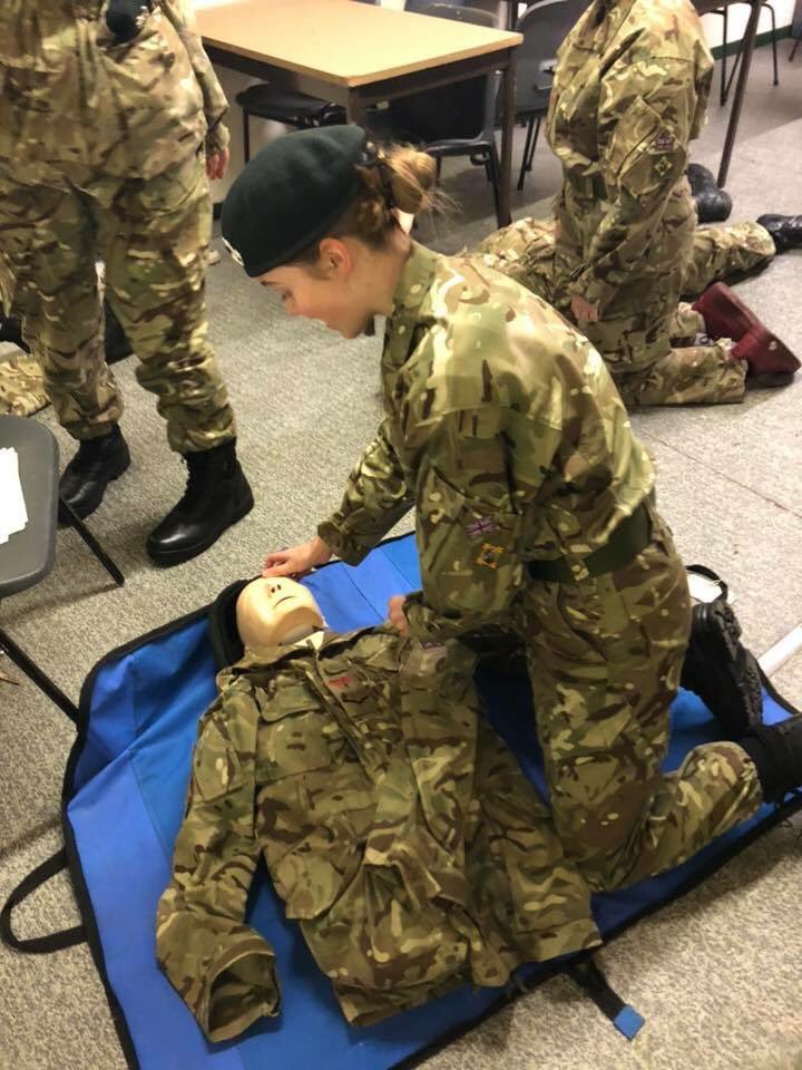 BrislingtonACF's tweet photo. Last week we held a detachment first aid night to test the cadets ability and knowledge in a realist situation! Thanks to 2Lt Sloan for organising. #GoingFurther #inspiretoachieve #acf #armycadetforce #bristolacf #firstaid #cassim @ArmyCadetsUK @BristolACF https://t.co/5xMCTLFUb6