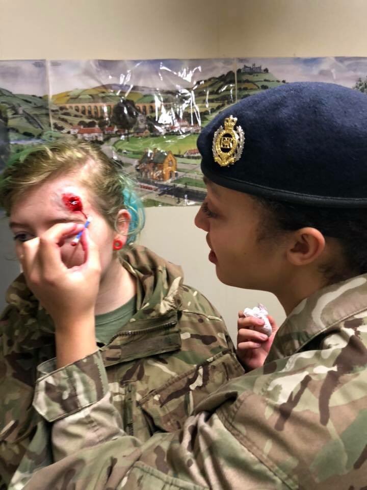 BrislingtonACF's tweet photo. Last week we held a detachment first aid night to test the cadets ability and knowledge in a realist situation! Thanks to 2Lt Sloan for organising. #GoingFurther #inspiretoachieve #acf #armycadetforce #bristolacf #firstaid #cassim @ArmyCadetsUK @BristolACF https://t.co/ZWsaBvrRVm