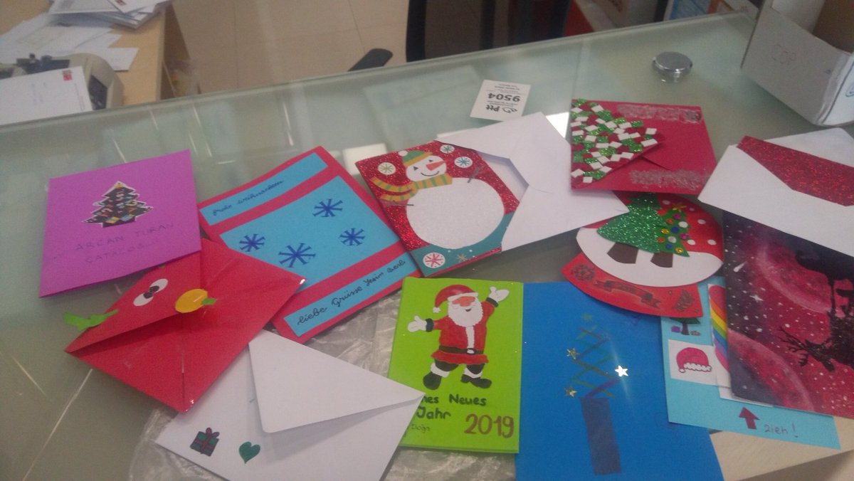 Yeni yıl kartlarımiz Malliaras Schule -Athen e  doğru yola çıktı <a href="/UdoKywall/">Udo Kywall</a> #DogadaAlmanca <a href="/dogacukurambar/">İTÜ ETA Vakfı Çukurambar Doğa Anadolu Lisesi</a>