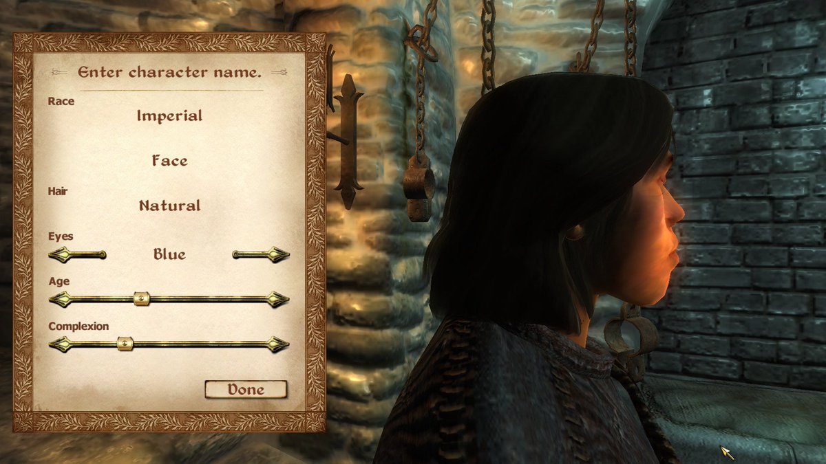 oblivion character overhaul v2 with vanilla natural hair