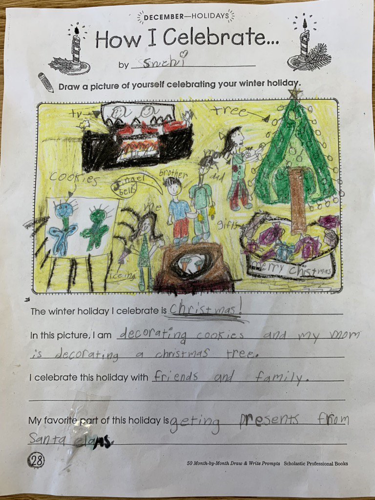dmillermg's tweet photo. Each student shared their December  family traditions with the class today! #MakeDecemberMagic #MGEWaukee https://t.co/uwvtgDIp0a