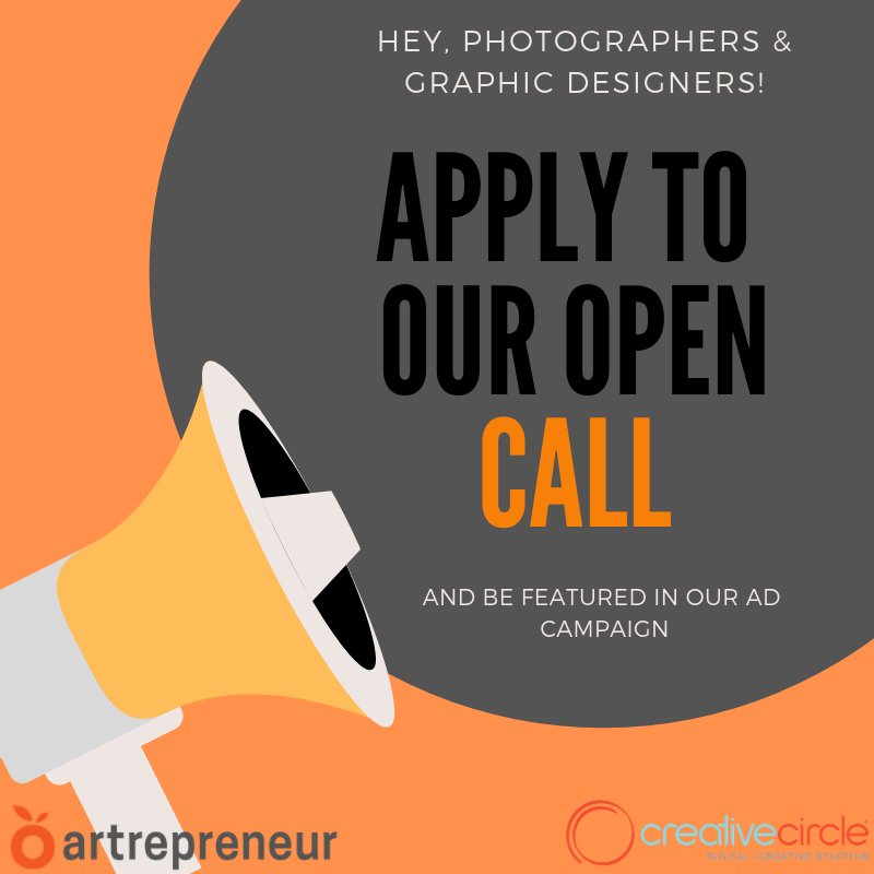 Show us what "Artrepreneurs Start Here." means to you. Enter your image for a chance to be featured in a national campaign by Creative Circle and <a href="/Artrepreneur_OG/">Artrepreneur</a>. Share with your graphic designer &amp; photographer friends, and apply here: artrepreneur.com/opencall/creat….