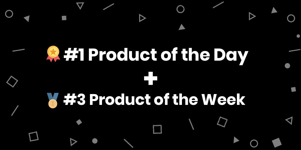 The second ProductHunt #award is in da house 🚀 With your support, we became #3 Product of the Week with 1900 upvotes! Thanks a lot to everyone who upvoted, you are awesome 😍 But there still some work to do - Product of the Month is ahead!