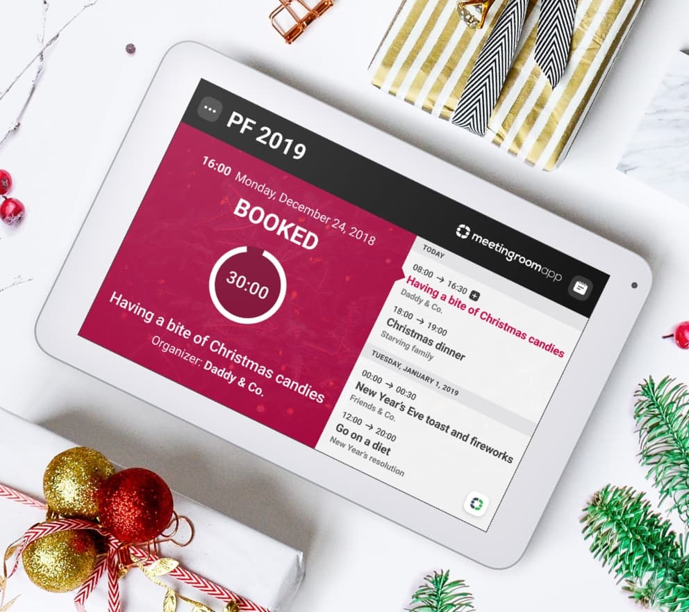 MeetingRoomApp's tweet photo. Thank you for being with us this year.
We wish you happy holidays and a lot of happiness,
good health and lots of successful meetings in 2019.🥳 https://t.co/PmaGIiEvXM