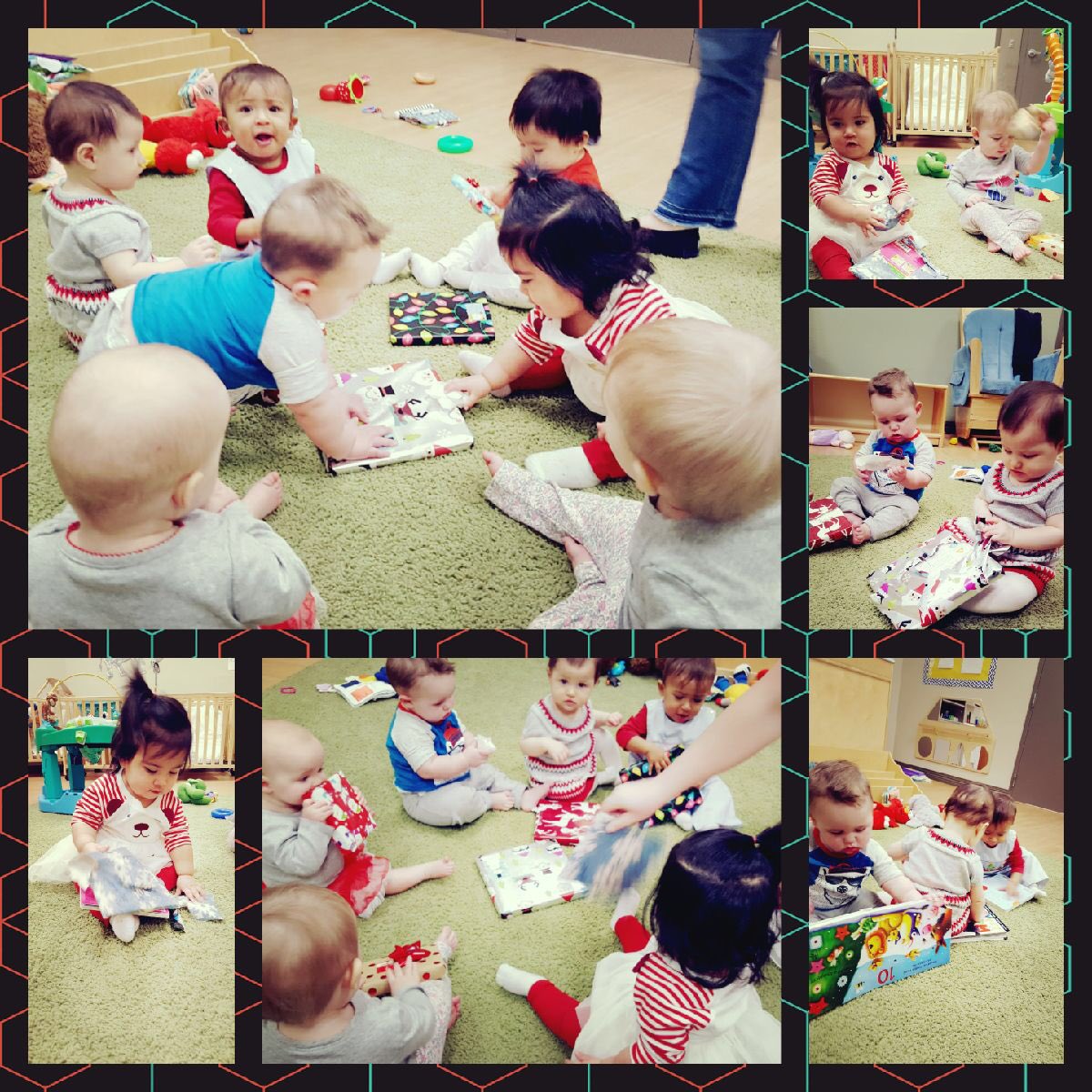 Our class book exchange!  We had fun unwrapping and looking at the new books! Merry Christmas 📚🎄