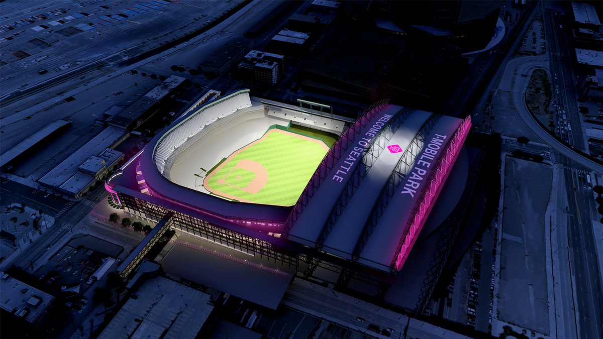 TMobile's tweet photo. The scouting report is in—we’re proud to announce that for the next 25 years, every @Mariners home opener will be played at T-Mobile Park! 🔥⚾ https://t.co/ePdJTNH3Jq