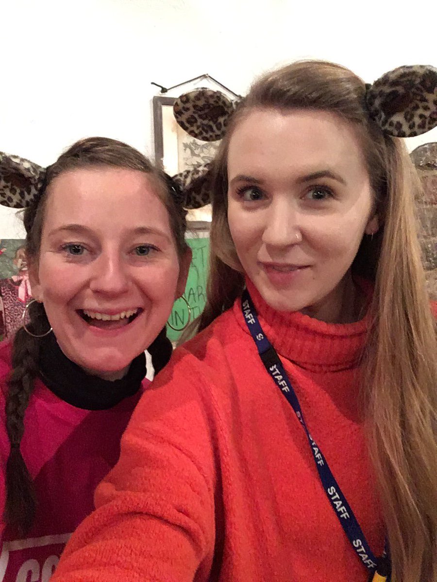 CaitlinEGleeson's tweet photo. Had the loveliest few days working on #ForgottenDiscos with @ContactMcr - a job where you have to wear bear ears doesn't feel like a job! Catch this silly, heartwarming and glittery adventure of a show before it's over! https://t.co/MznlUnr45H
