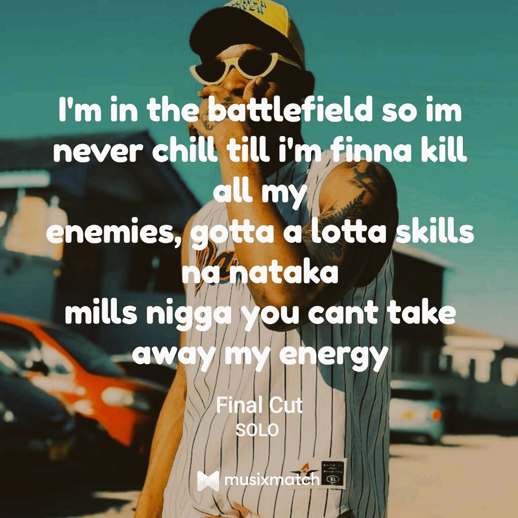 thelifeofholics's tweet image. @Iamconboi @OMGTanzania #Solo #ConFlow #CannaBino #LyricsCard via @musixmatch