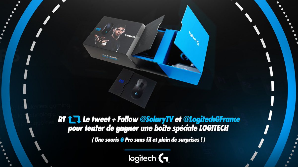 SolaryTV's tweet photo. Pour noël on vous fait gagner une boîte spéciale Souris G Pro sans fil grâce à notre partenaire @LogitechGFrance 🔥

Pour participer : RT + follow @SolaryTV &amp; @LogitechGFrance 💪

T.A.S le mercredi 26 décembre dans la journée 👀 https://t.co/mDGXLDy8pv