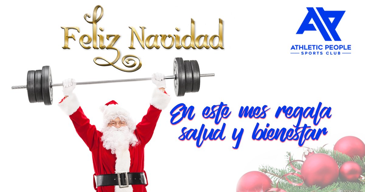 AP_SPORTSCLUB's tweet photo. Llega la Navidad y el mejor regalo para tu familia o amigos lo tiene AP: Salud y bienestar. Una promoción ideal para regalar en esta temporada.
https://t.co/Sw6PBil5rJ

#AthleticPeople #GenteÚnica #promoción #Navidad #gimnasio #Bogotá #gymlife #training #fitness #workout https://t.co/uXKO7UDmKF