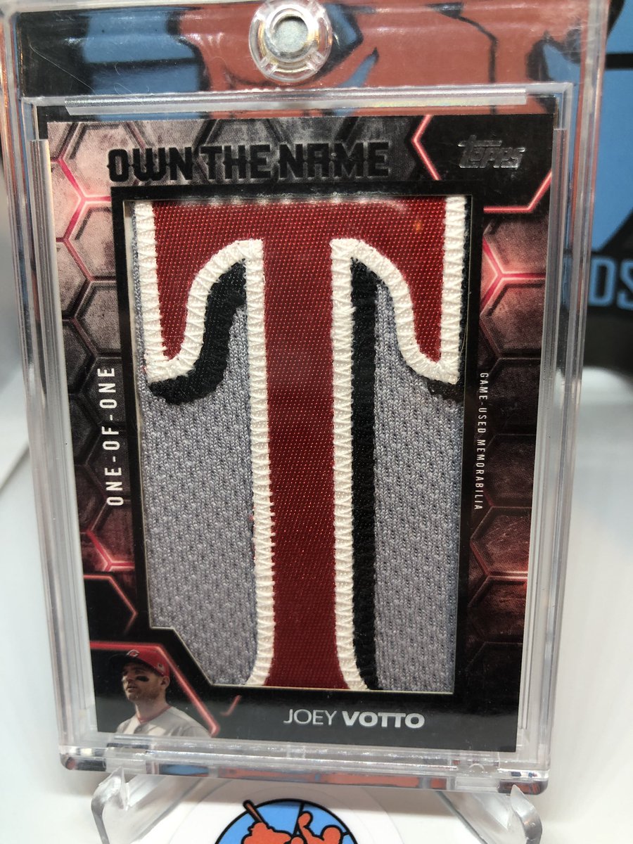 newmsportscards's tweet photo. Joey Votto 1/1 Own the Name Letter Patch. $85

#joeyvotto #topps #TheHobby #sportscards #whodoyoucollect #baseballcards #ownthename #sickpatch https://t.co/EINeyyzExl