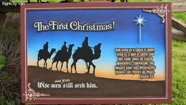 Maybe Christmas, he thought doesn’t come from a store. Maybe Christmas perhaps, means a little bit more. @signs_by_van created this masterpiece that really portrays their meaning of Christmas. #corafoam #hdu #dunausa #spiritofchristmascontest2016