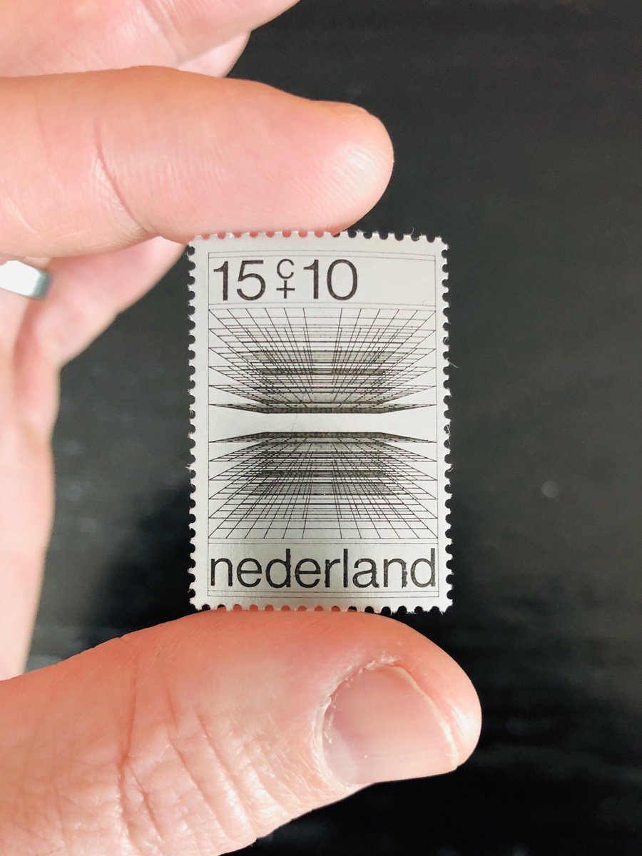 The Dutch have a long history of producing stamps that are simply about visual forms, like geometry and pattern.