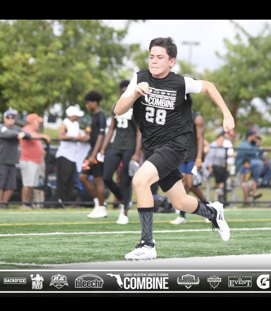 StefanoLuisQB's tweet photo. QB benchmarking at my 1st combine. ✔️3.7 GPA ✔️IB Honors ✔️Advanced Viola ✔️Baseball Outfielder ✔️Gulliver c/o 2023. Thanks to Larry Blustein’s 2018 SF Combine @larryblustein @bleechr @QB1Prep! #benchmark #getchallenged #getclocked #getbetter #completeathlete @GulliverSports https://t.co/fRENG9D4mG
