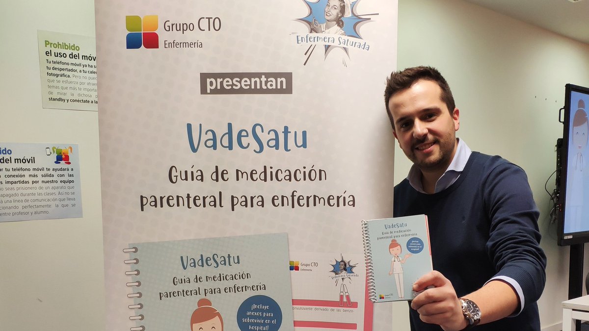 CTOEnfermeriaES's tweet photo. Hoy @EnfrmraSaturada 👩‍🔬👨‍🔬 presenta su #VadeSatu 📓 en Madrid.
¡No te quedes sin el tuyo!

Disponible en tienda online:
https://t.co/YxziSUoMT8
...y librerías:
https://t.co/PELAwj6GKn https://t.co/ydrLzL1GKe