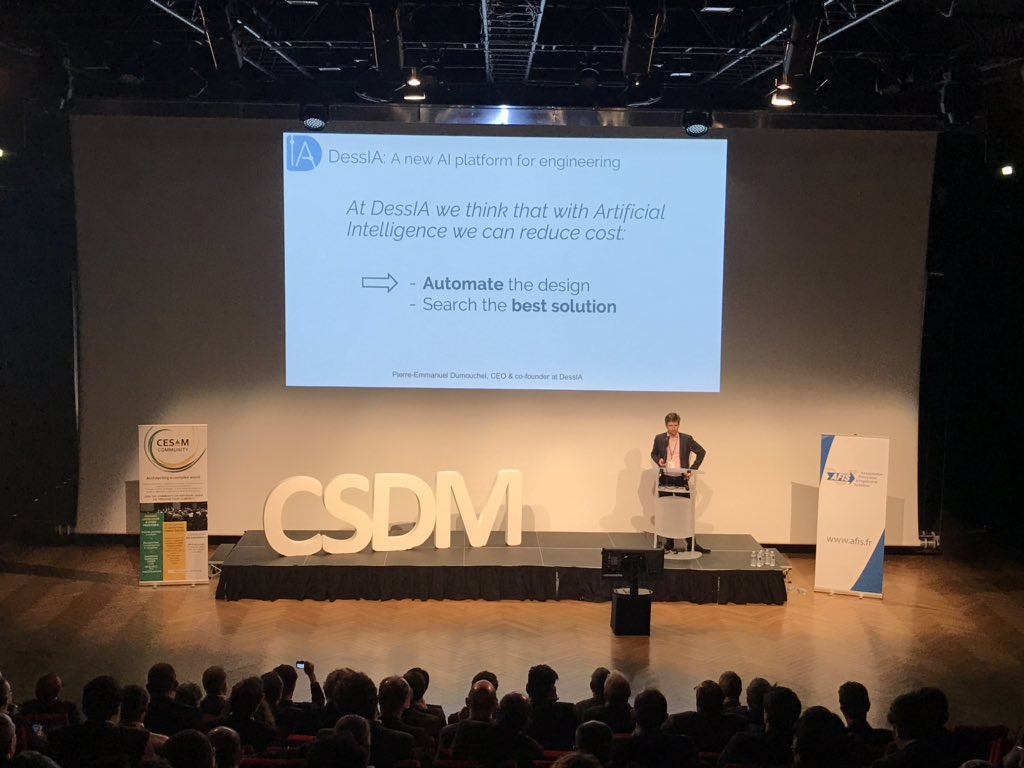 IncubTelecom's tweet photo. Félicitations à @CIL4Sys et @dessIA_tech pour leurs pitchs lors de #CSDMPARIS 2018 by @afis_fr &amp; @CESAMCOMMUNITY ! https://t.co/KEhvfpVBdW